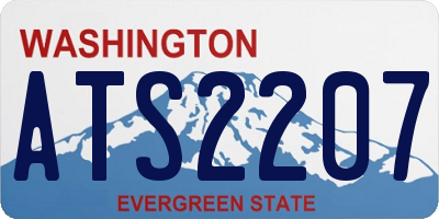 WA license plate ATS2207