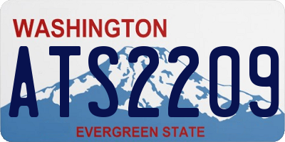 WA license plate ATS2209