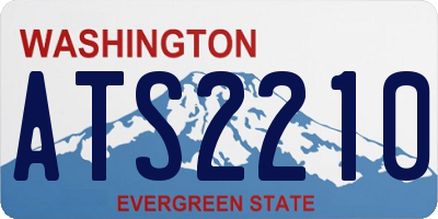 WA license plate ATS2210