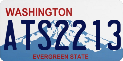 WA license plate ATS2213