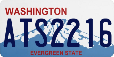 WA license plate ATS2216