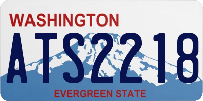 WA license plate ATS2218