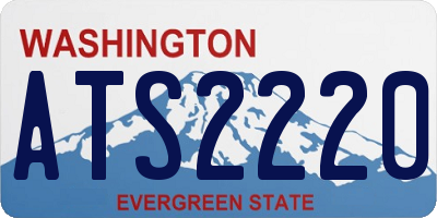 WA license plate ATS2220