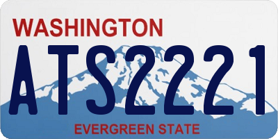 WA license plate ATS2221