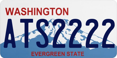 WA license plate ATS2222