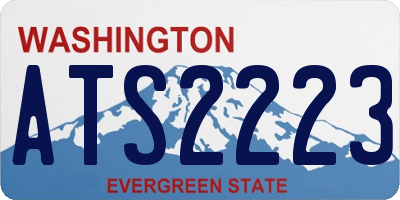 WA license plate ATS2223