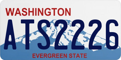 WA license plate ATS2226