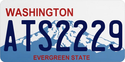WA license plate ATS2229