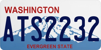 WA license plate ATS2232