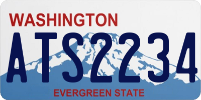 WA license plate ATS2234