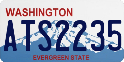WA license plate ATS2235
