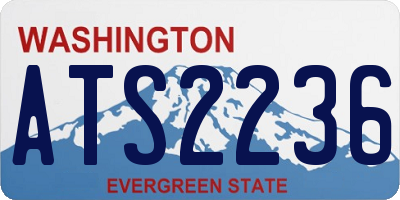 WA license plate ATS2236