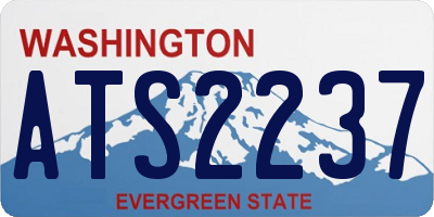 WA license plate ATS2237