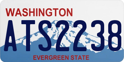 WA license plate ATS2238