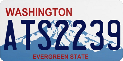 WA license plate ATS2239