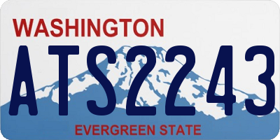 WA license plate ATS2243