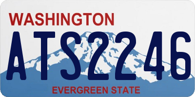 WA license plate ATS2246