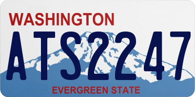WA license plate ATS2247