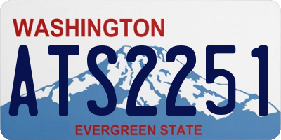 WA license plate ATS2251