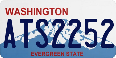 WA license plate ATS2252