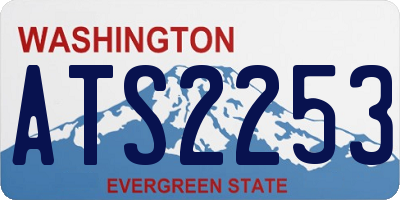 WA license plate ATS2253
