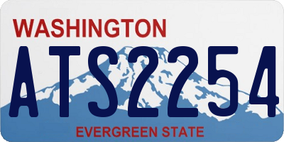WA license plate ATS2254