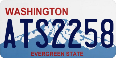 WA license plate ATS2258