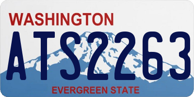 WA license plate ATS2263