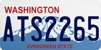 WA license plate ATS2265