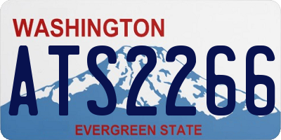 WA license plate ATS2266