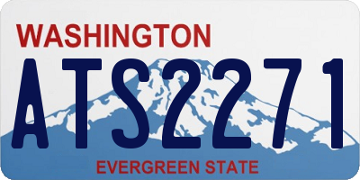 WA license plate ATS2271