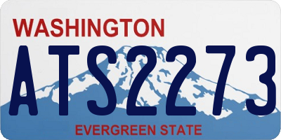 WA license plate ATS2273