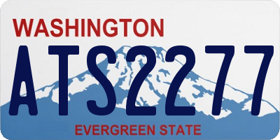 WA license plate ATS2277