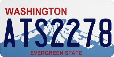 WA license plate ATS2278