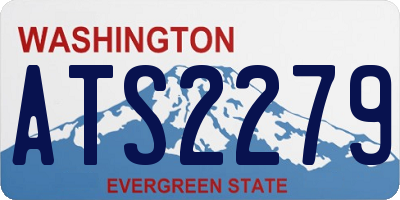 WA license plate ATS2279