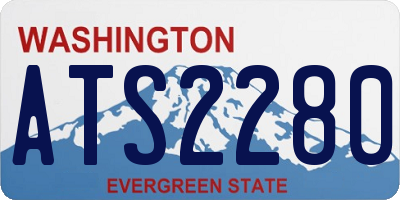 WA license plate ATS2280