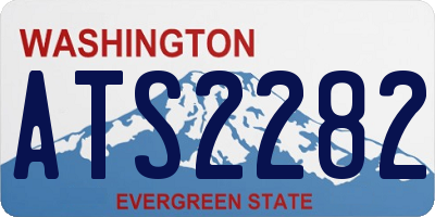 WA license plate ATS2282