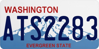 WA license plate ATS2283