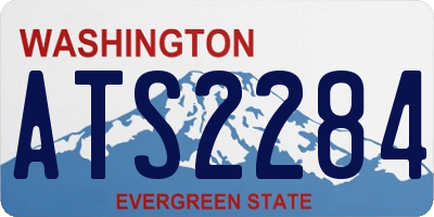 WA license plate ATS2284