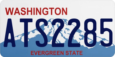 WA license plate ATS2285