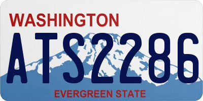 WA license plate ATS2286