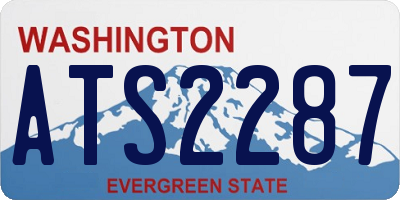 WA license plate ATS2287