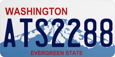 WA license plate ATS2288