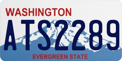 WA license plate ATS2289