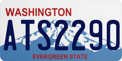 WA license plate ATS2290
