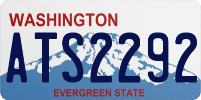 WA license plate ATS2292