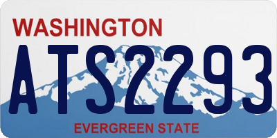 WA license plate ATS2293