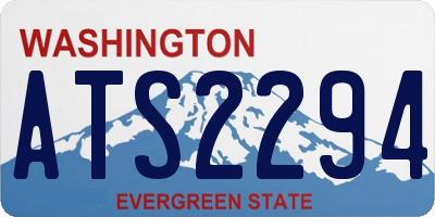 WA license plate ATS2294