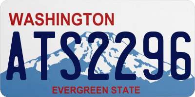 WA license plate ATS2296
