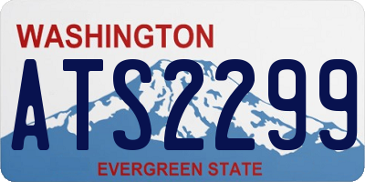 WA license plate ATS2299